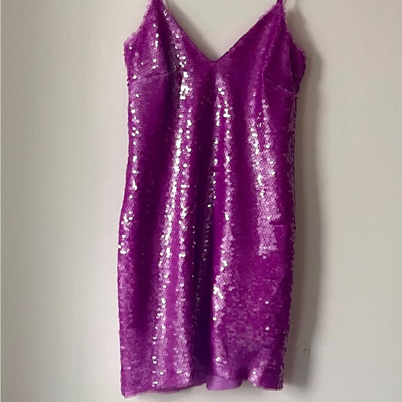 L’Agence Elora Mini Slip Dress in Orchid Sequins
Size 2 - Picture 2 of 10